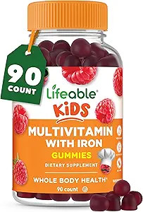 Lifeable Kids Multivitamin with Iron Gummies | Great Tasting Vitamins for Kids | Vegetarian Non-G... | Amazon (US)