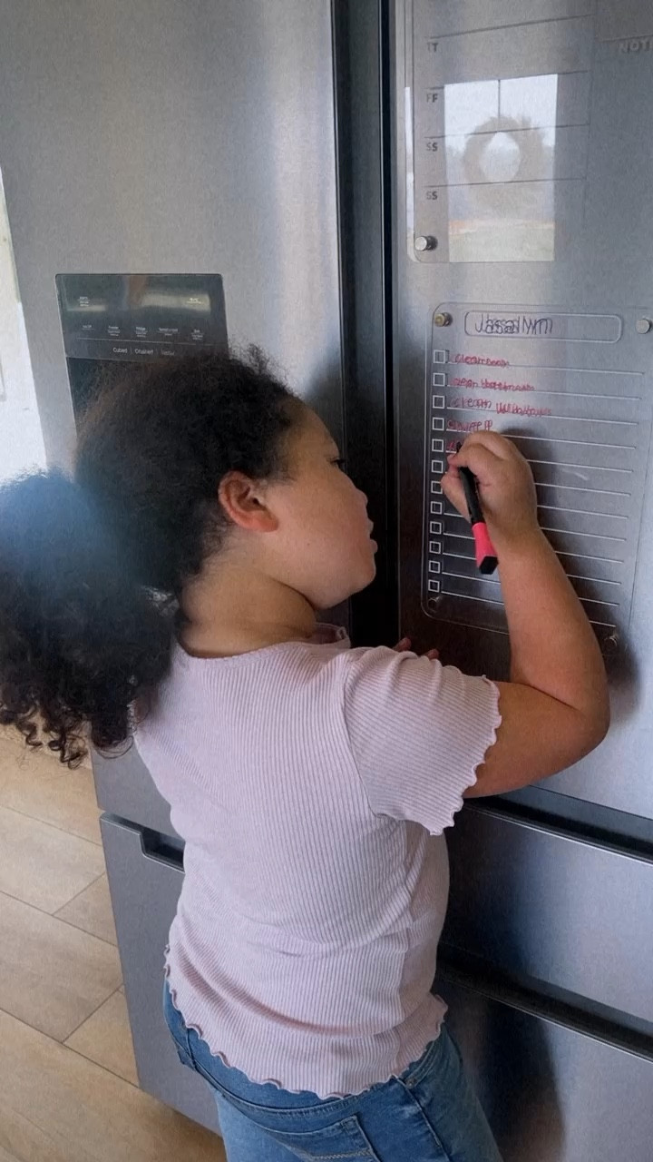 So my daughter wanted to start doing chores & make some money.  I wanted to make it fun and I let her make the list. This is awesome! When a chore gets completed she gets to check it off. 

#LTKU #LTKkids #LTKfamily