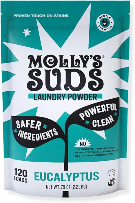 Molly's Suds Original Laundry Detergent Powder | Clean Laundry Detergent Powder for Sensitive Ski... | Amazon (US)