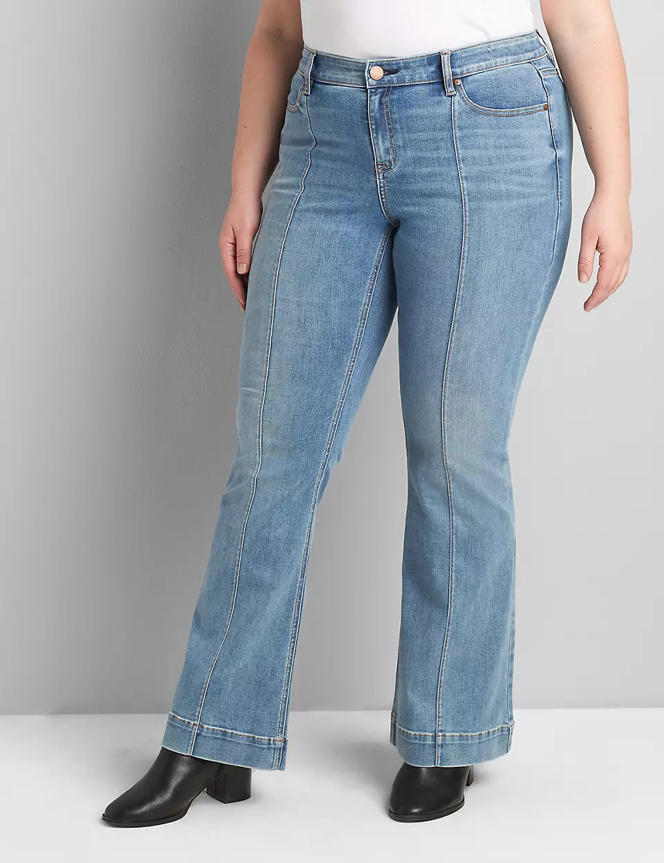Signature Fit Flare Jean - Medium Wash | Lane Bryant (US)