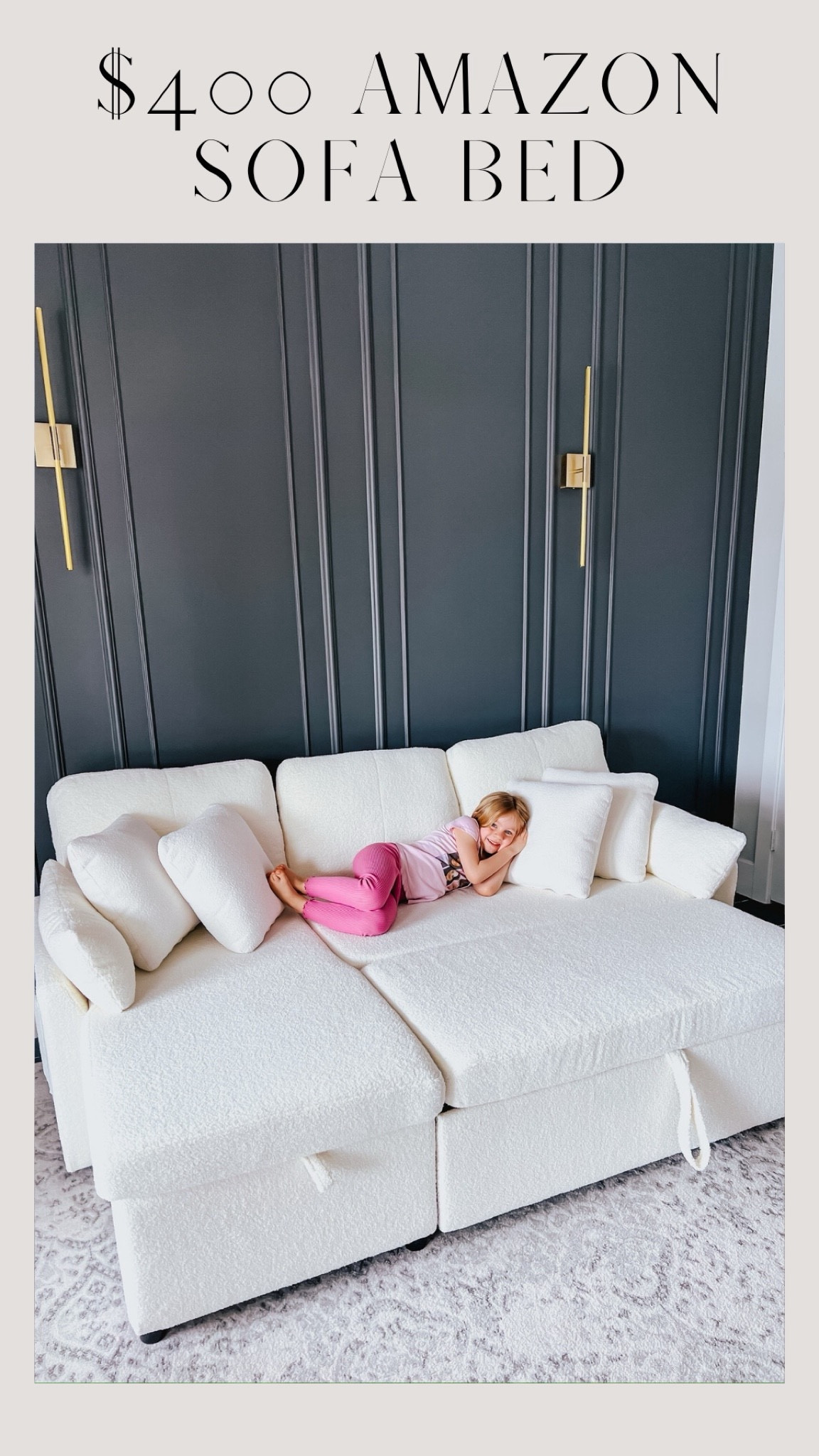 The best pull out sofa from Amazon for only $400! Perfect for a guest room 
#founditonamazon 

#LTKstyletip #LTKhome #LTKfamily