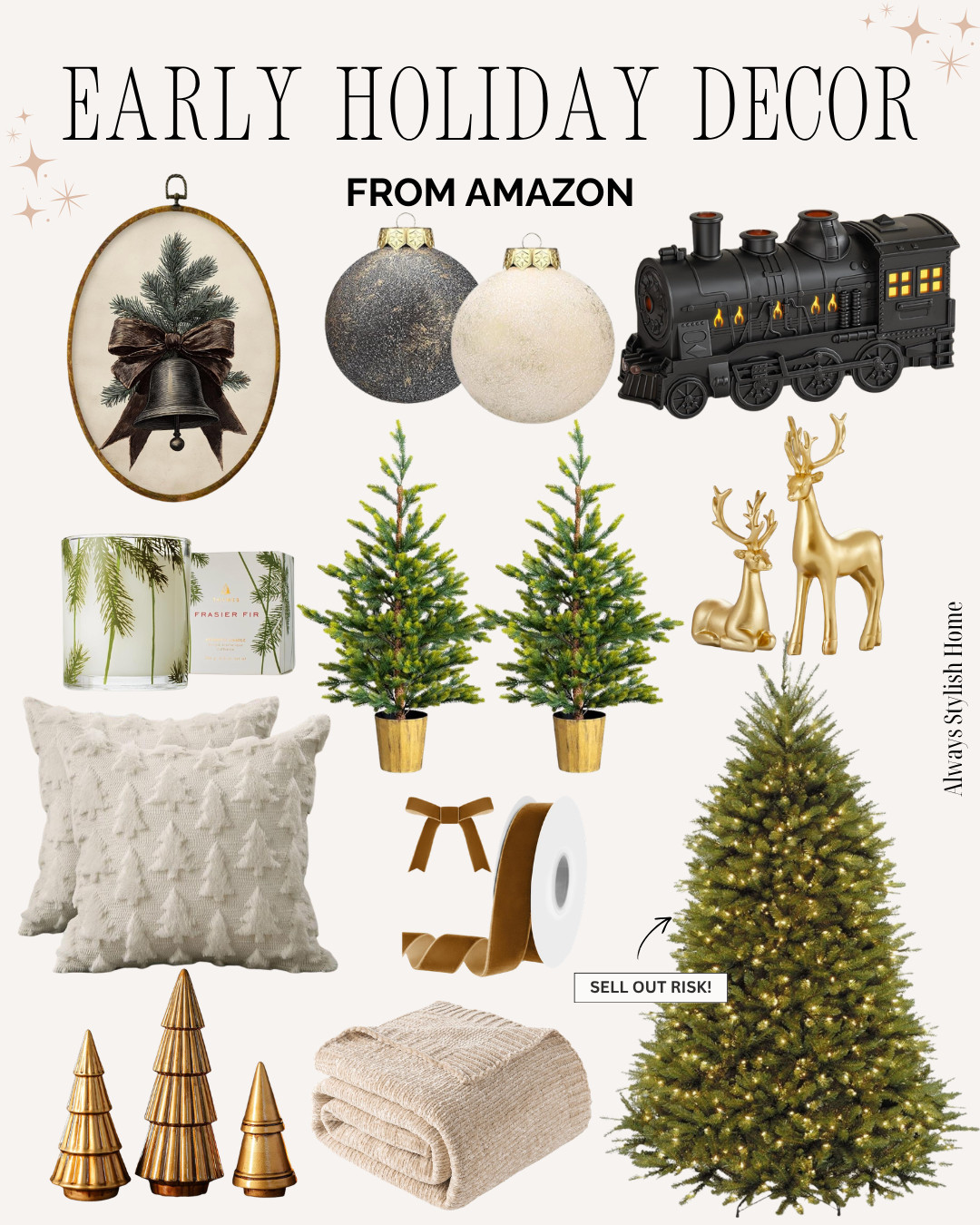 🎄✨ EARLY AMAZON HOLIDAY DECOR FINDS ✨🎄 Sharing some of my favorite early holiday decor finds from Amazon that I predict will sell out — think cozy neutral Christmas decor, velvet bows, realistic greenery, festive ornaments, elevated tabletop decor, stockings, garlands + those little details that make your home look SO expensive. 🤎

#LTKHoliday #LTKHome #AmazonFinds #AmazonChristmas #AmazonHolidayDecor #ChristmasDecor #HolidayDecor #NeutralChristmasDecor #ChristmasDecorIdeas #AffordableHomeDecor
 

 #LTKSeasonal #LTKHome
