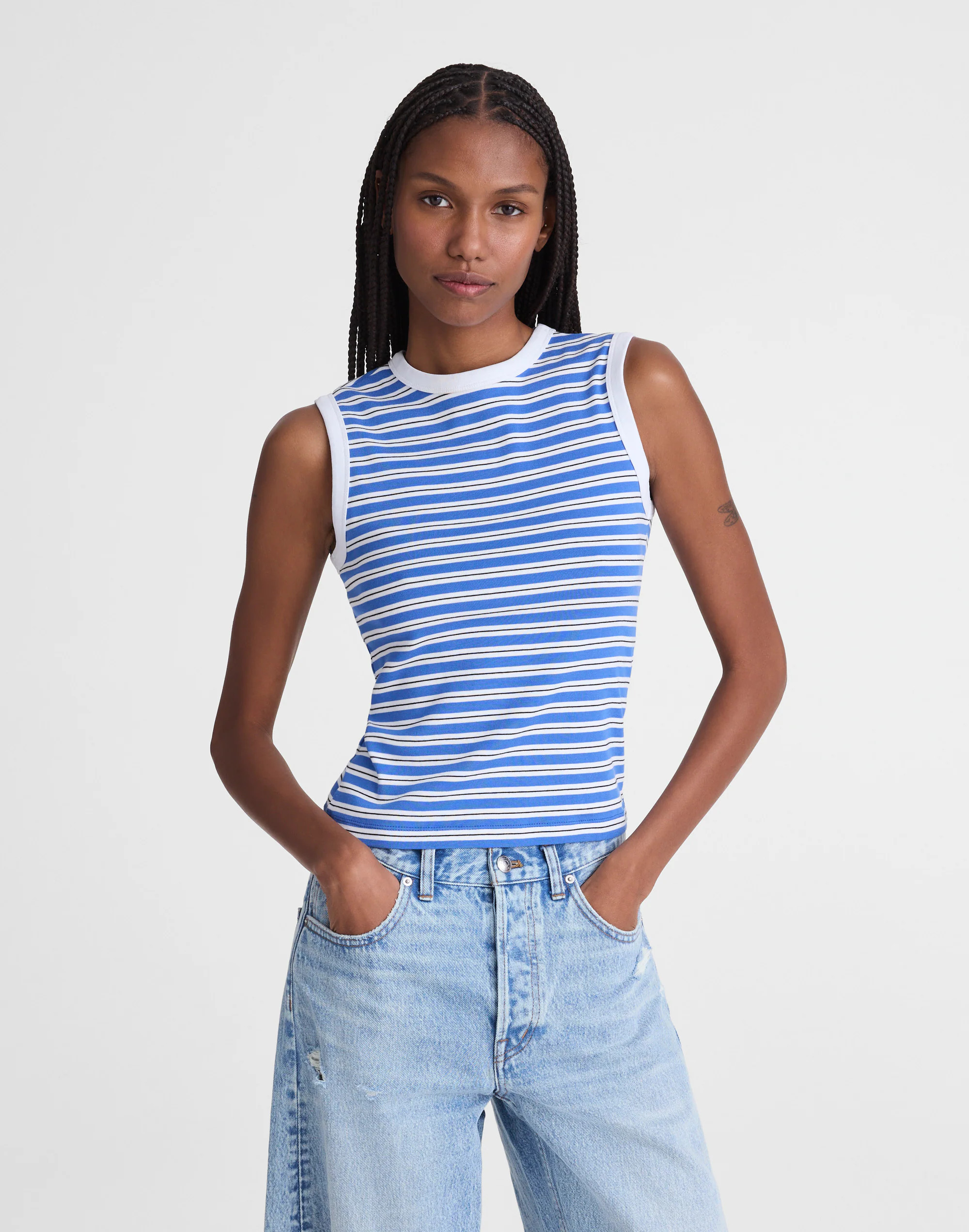 The '90s Shell Tank in Compact Cotton | Madewell