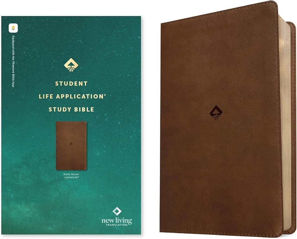 NLT Student Life Application Study Bible, Filament Enabled (LeatherLike, Rustic Brown, Red Letter... | Amazon (US)