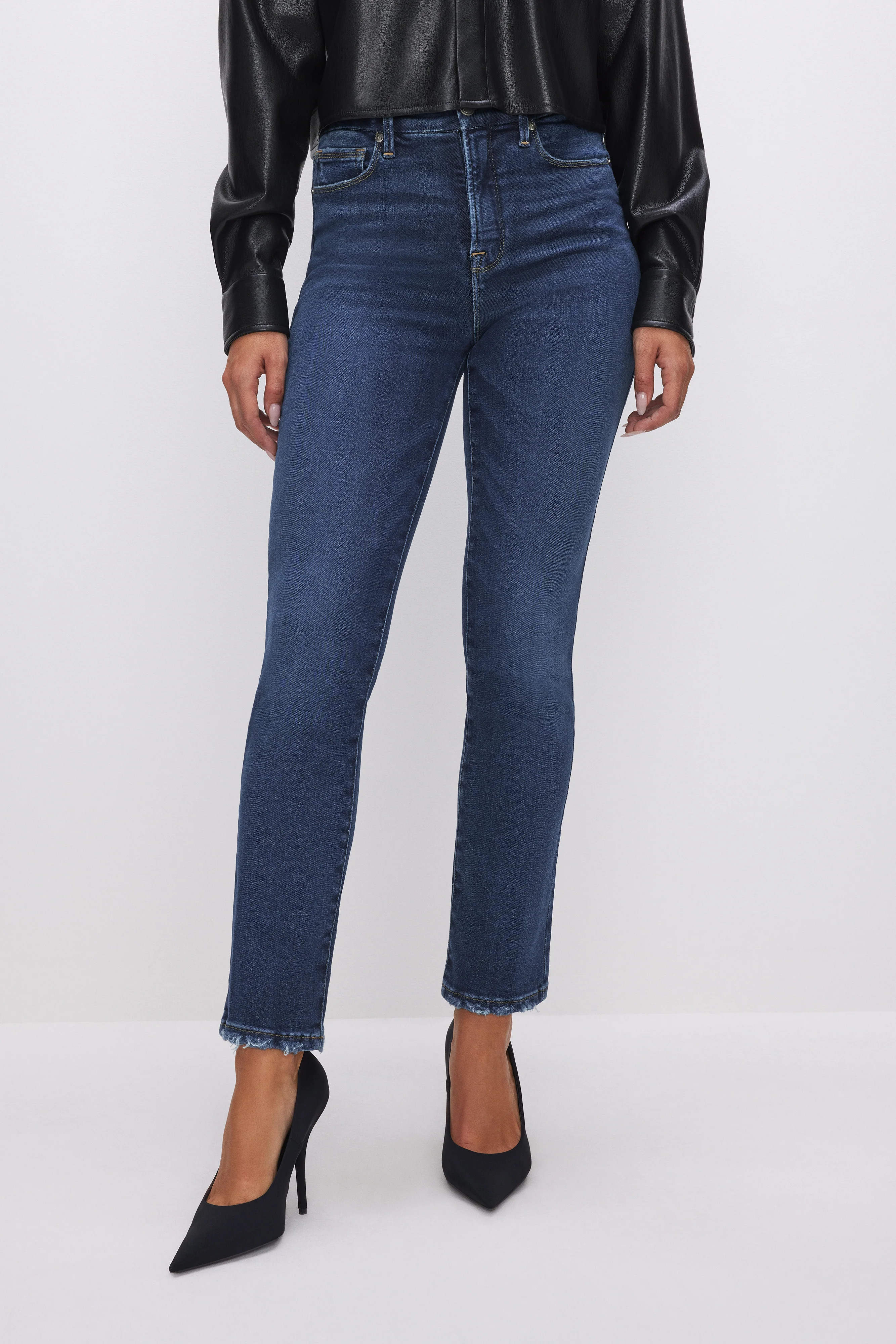 SOFT-TECH GOOD LEGS STRAIGHT JEANS | INDIGO511 - GOOD AMERICAN | Good American