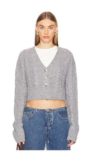 Bailey Cardigan in Gray | Revolve Clothing (Global)