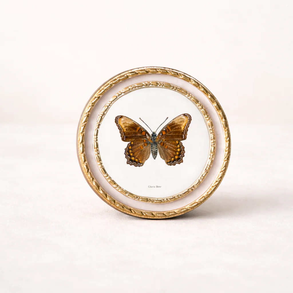 Pale Pink & Gold Round Photo Frame | By Luxe B Co. | luxe bCO