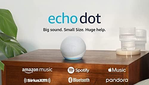 Echo Dot (5th Gen, 2022 release) | With bigger vibrant sound, helpful routines and Alexa | Glacie... | Amazon (US)