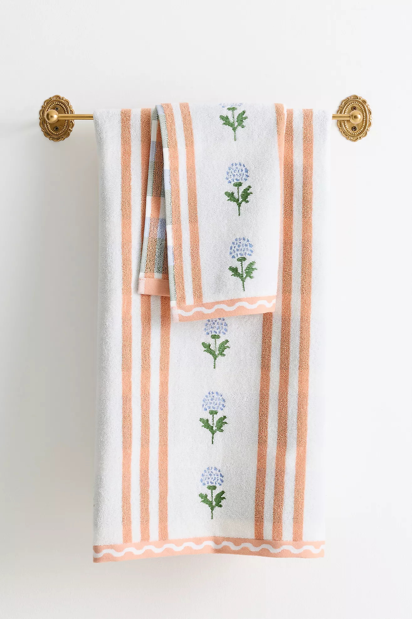 Tess Cotton Woven Floral Towel Collection | Anthropologie (US)