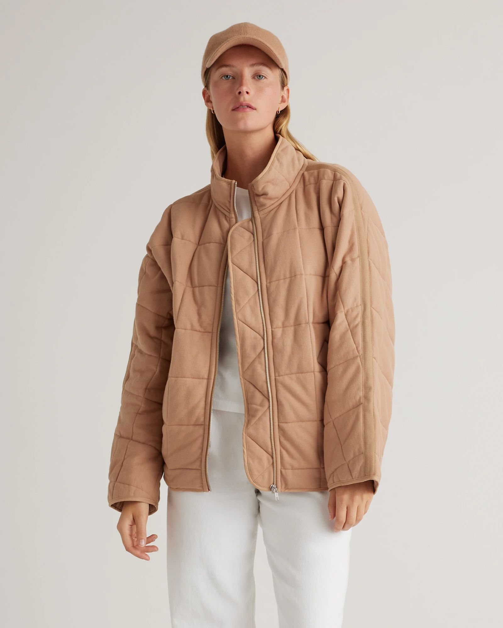 Organic Cotton Quilted Knit Jacket | Quince