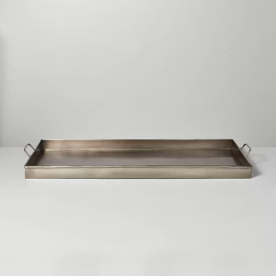 Sheet Metal Boot Tray Rumbled Silver - Hearth & Hand™ with Magnolia | Target