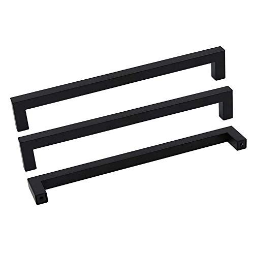 5Pack Goldenwarm Black Square Bar Cabinet Pull Drawer Handle Stainless Steel Modern Hardware for ... | Walmart (US)