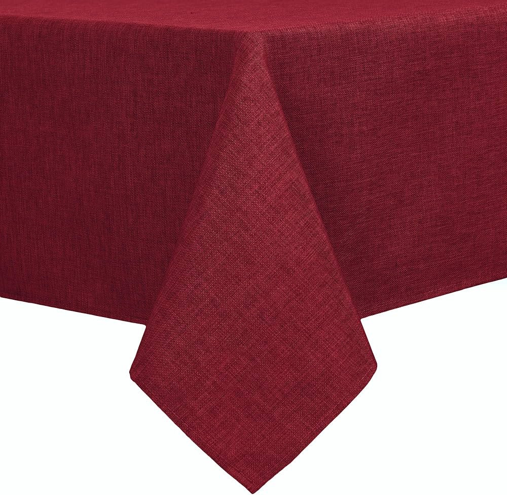 Hiasan Faux Linen Rectangle Tablecloth - Wrinkle Free Washable Table Cloth for Kitchen, Dining Ro... | Amazon (CA)