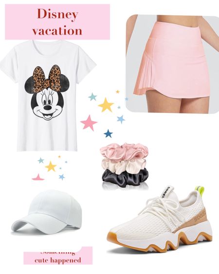 Cutest Minnie Mouse tee
Skort skirt
Sorel sneakers
Vacation outfits 

#LTKtravel #LTKstyletip #LTKshoecrush