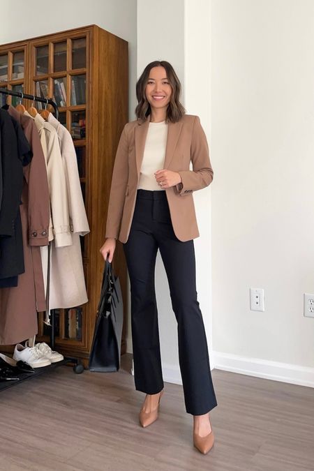 These affordable workwear pants from Old Navy are on sale for 30% off! No code required. 

- workwear outfit, office outfit, affordable finds, tote bag, camel blazer 

#LTKsalealert #LTKworkwear #LTKstyletip