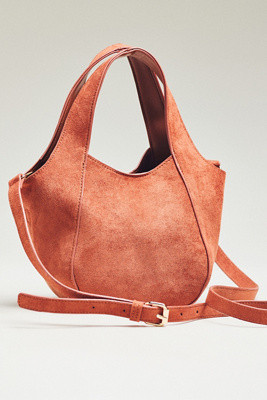 The Sonia Faux Suede Mini Slouchy Tote Bag | Anthropologie (US)