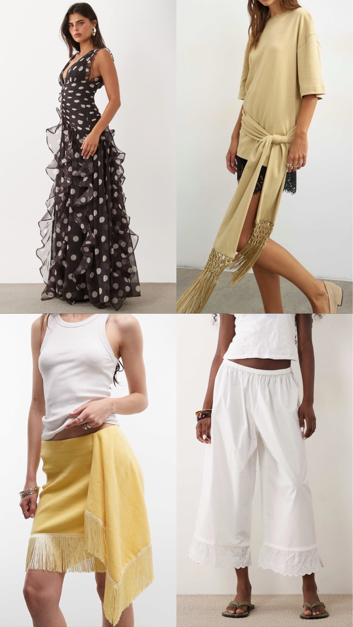 New in ASOS 💛 lots of fringing details coming through. The white trousers will be such an easy throw on to have for the heatwave & for holiday!

#LTKuk #LTKsummer #LTKtravel