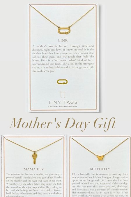 Mother's Day Gift idea
Tiny Tags jewelry 
Target jewelry 
Necklaces for moms


#LTKbump #LTKGiftGuide #LTKfamily