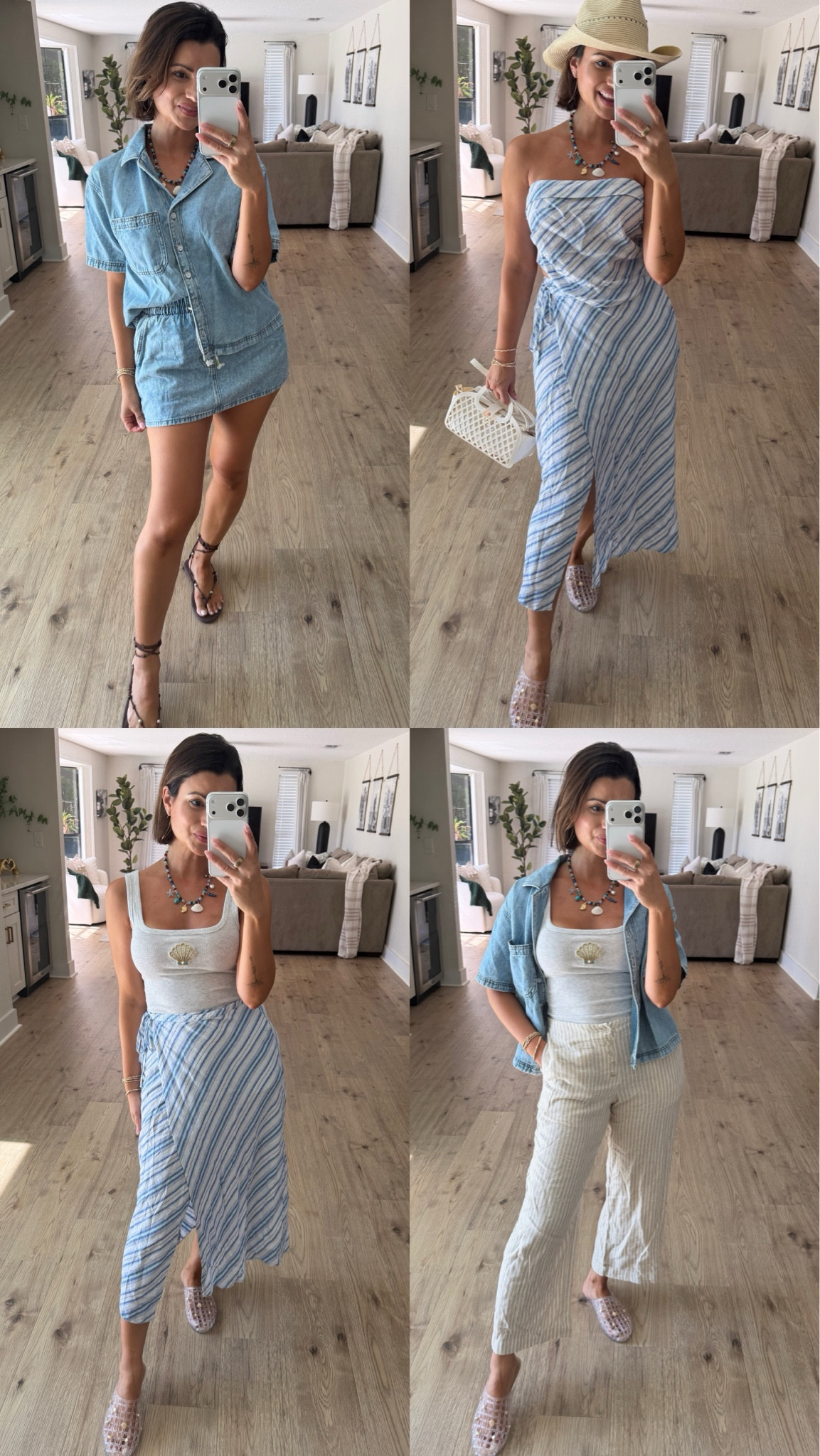 New summer outfits from @Target! Loving all of the blues and neutrals lately!

Also showing you multiple ways to style these pieces. So versatile and easy to mix and match!

#LTKootd #LTKSeasonal #LTKSaleAlert