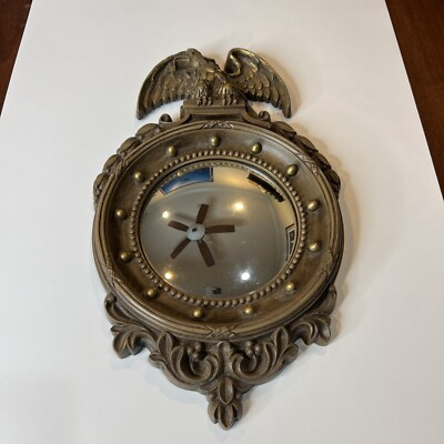 Vtg 1945 Homco Brand Federal Eagle Port Hole Mirror Home Decor Ornamental 13 X 8 | eBay US