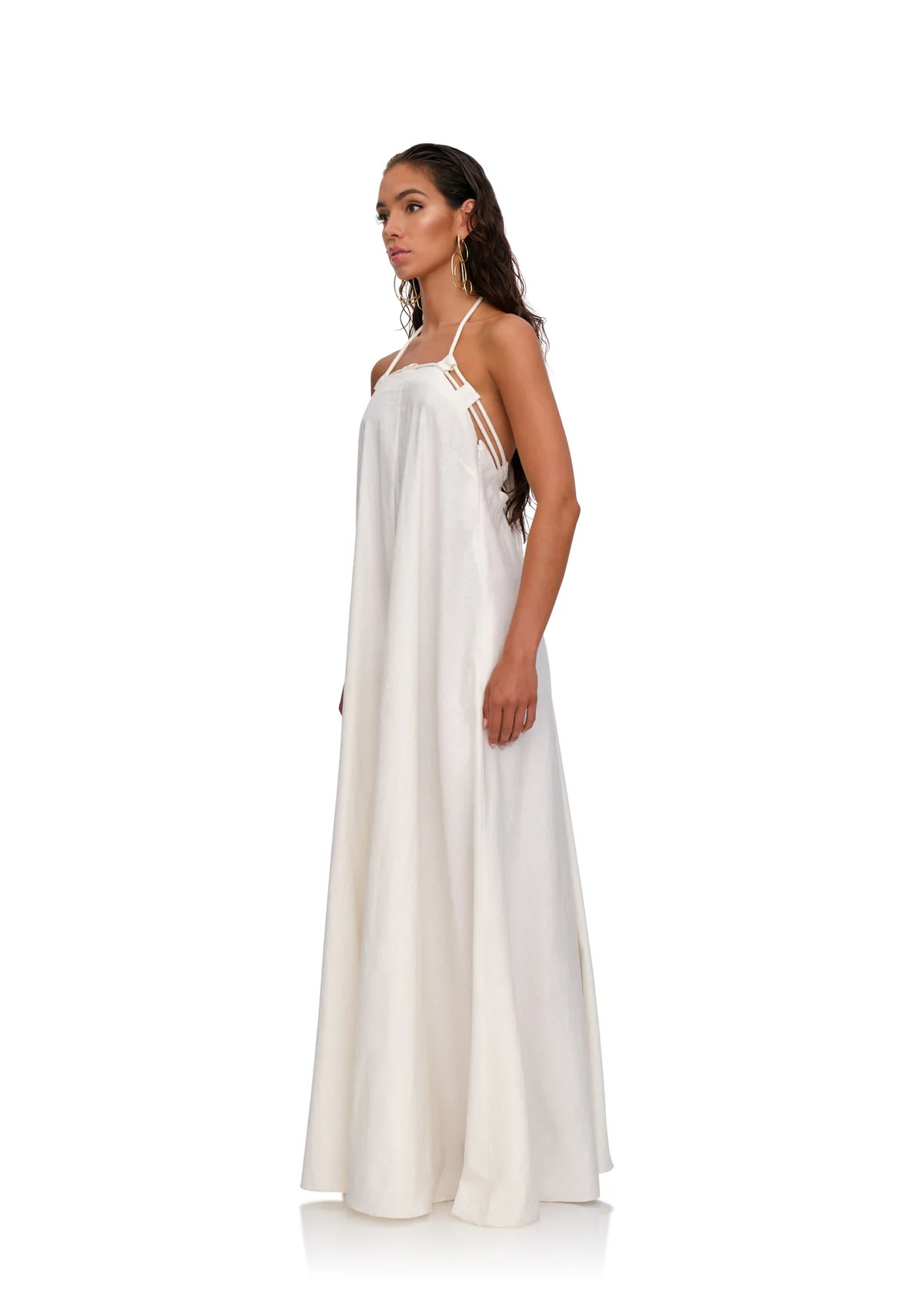 ESSI MAXI DRESS - LIMESTONE | ANDREA IYAMAH