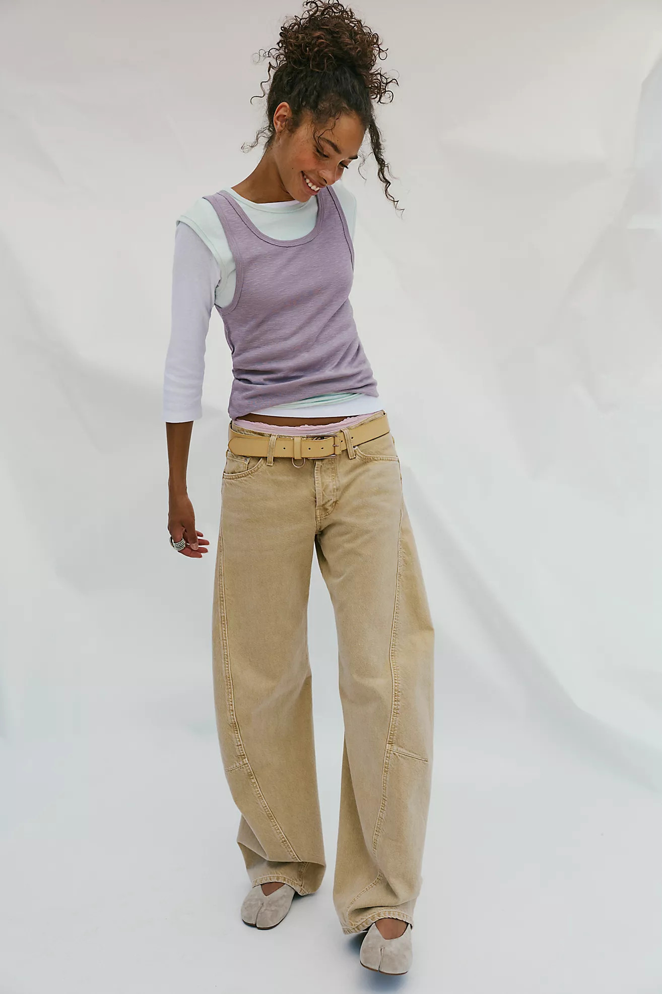 We The Free Fable Low-Rise Twisted Bowed Jeans | Free People (Global - UK&FR Excluded)