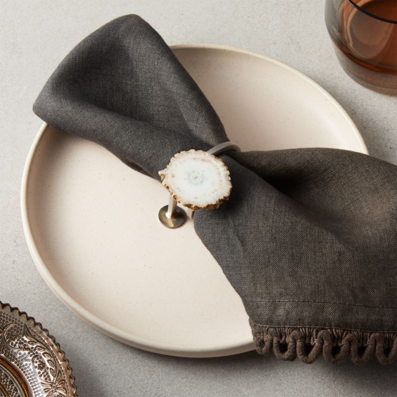 Mineral Agate Napkin Ring + Reviews | CB2 | CB2