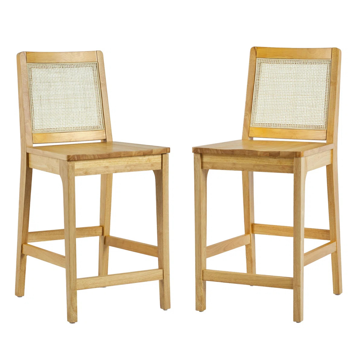 Beckwith 24'' Solid Wood Counter Stool (Set of 2) | Wayfair North America