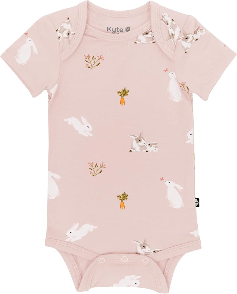 KYTE BABY Short Sleeve Unisex Baby Bodysuits, Rayon Made From Bamboo Material | Amazon (US)