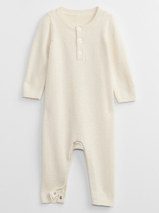 Baby Henley Sweater One-Piece | Gap Factory