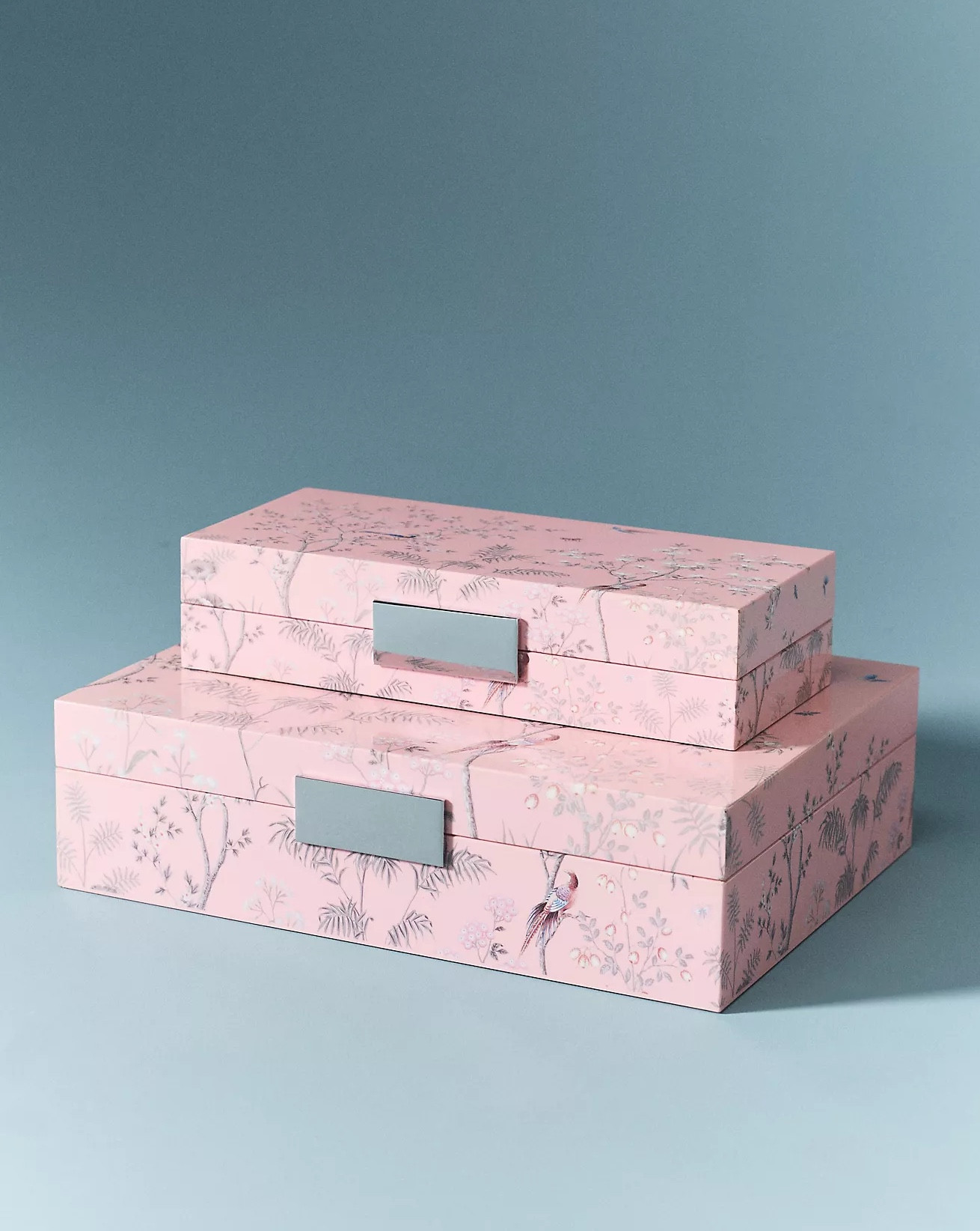 Chinoiserie decorative jewelry boxes 🩷 pink boxes chinoiserie decor 