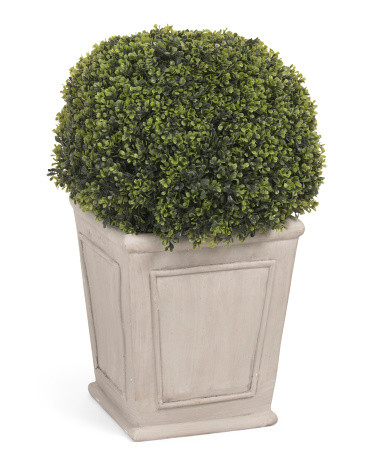 31in Uv Resistant Outdoor Safe Faux Topiary In Planter | Marshalls