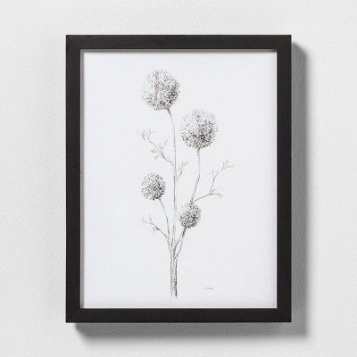 Flowering Branch Wall Art with Frame - Hearth & Hand™ with Magnolia | Target