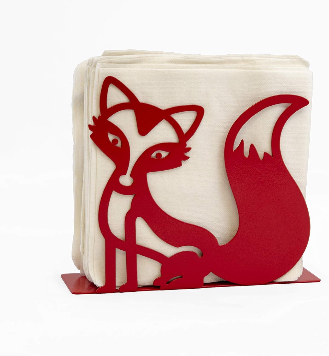 Mango Steam Tabletop Napkin / Tissue & Letter Holder For Home, Kitchen, Restaurants (Fox, Red) | Amazon (US)