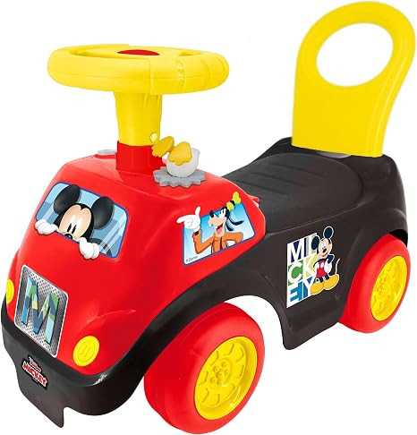 Kiddieland Disney Lights 'N' Sounds Ride-On: Mickey Mouse Kids Interactive Push Toy Car, Foot to ... | Amazon (US)