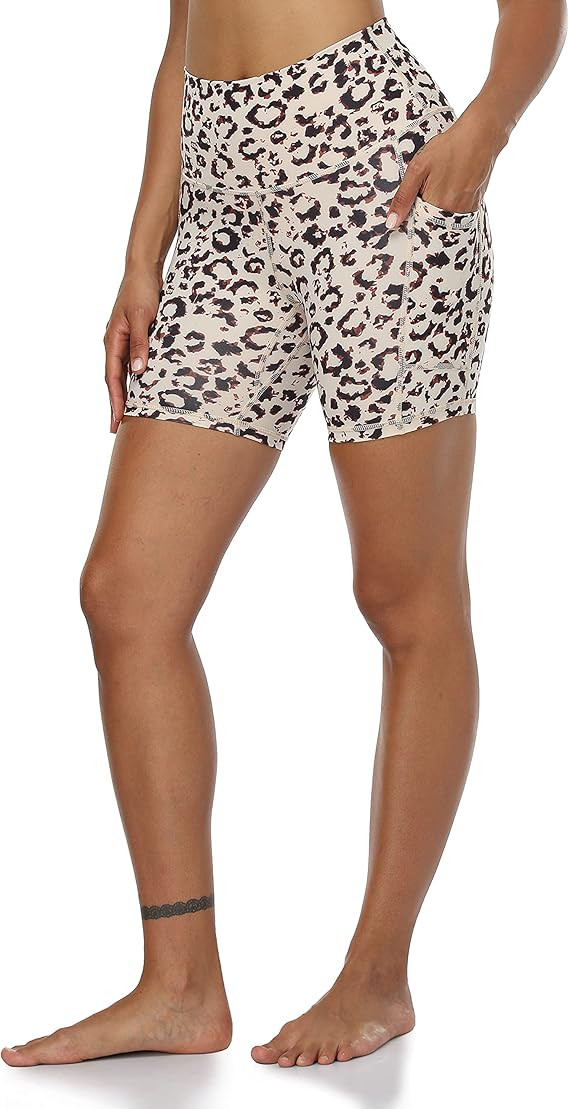 Colorfulkoala Women's High Waisted Biker Shorts with Pockets 6" Inseam Workout & Yoga Tights | Amazon (US)
