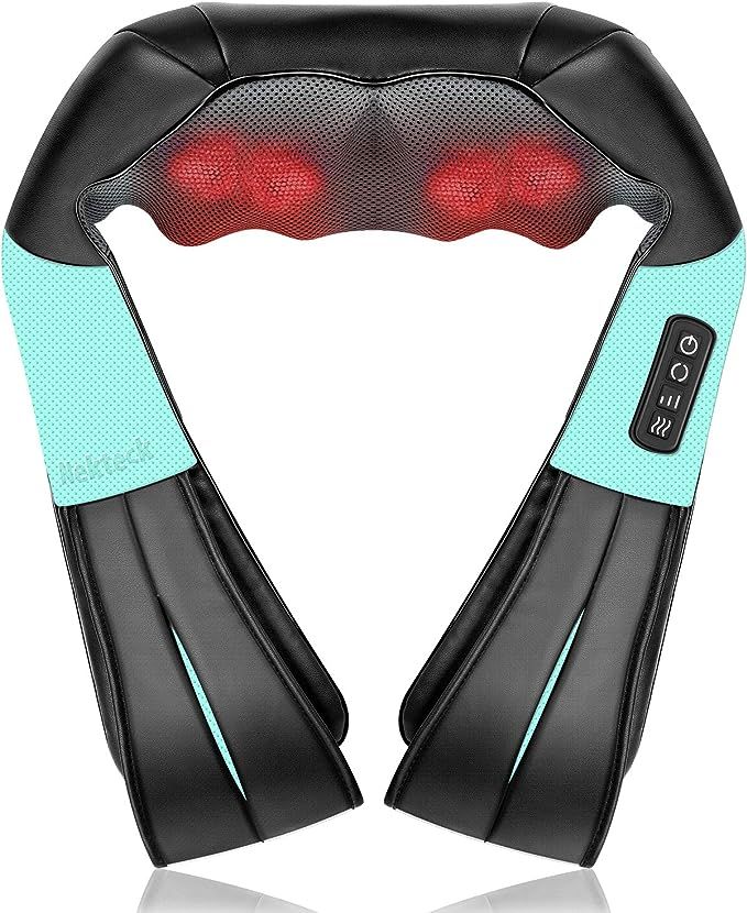 Nekteck Shiatsu Neck and Back Massager with Soothing Heat, Electric Deep Tissue 3D Kneading Massa... | Amazon (US)