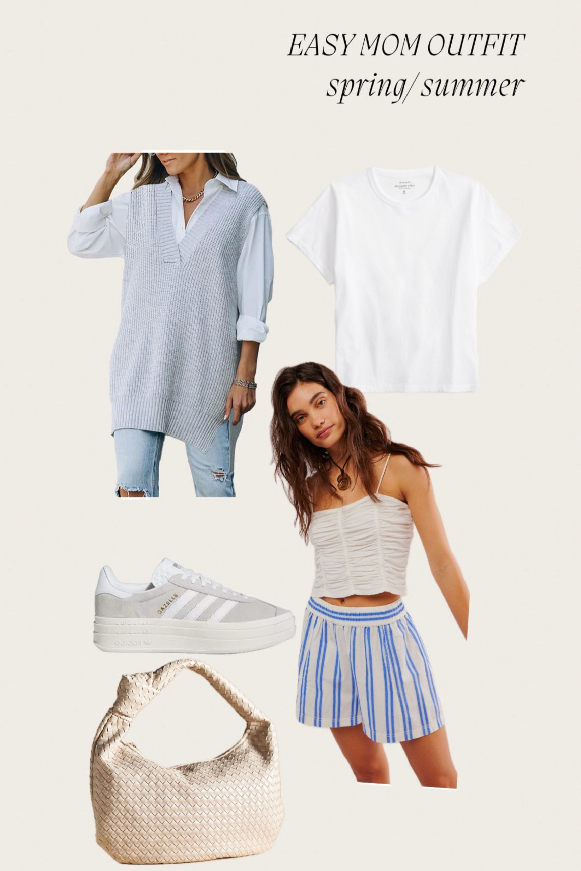 Easy mom outfit / spring outfit 

Boxer shorts / gazelle 

#LTKfindsunder50 #LTKstyletip #LTKSeasonal