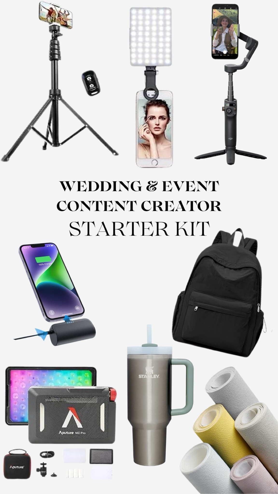 Wedding & Event Content Creation Starter Kit 

#LTKGiftGuide #LTKVideo #LTKwedding