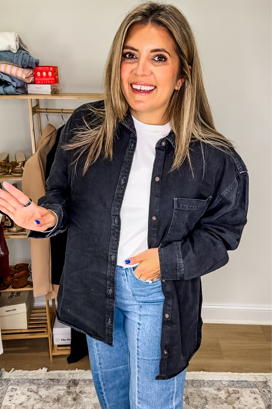 Old navy fall new arrivals!! @oldnavy size 8 fall outfits. Black denim shacket runs super large! In a medium but could size down 1-2. 

Old Navy Labor Day weekend sale!! #oldnavy #oldnavystyle #size8 


#LTKFindsUnder50 #LTKFindsUnder100 #LTKSaleAlert