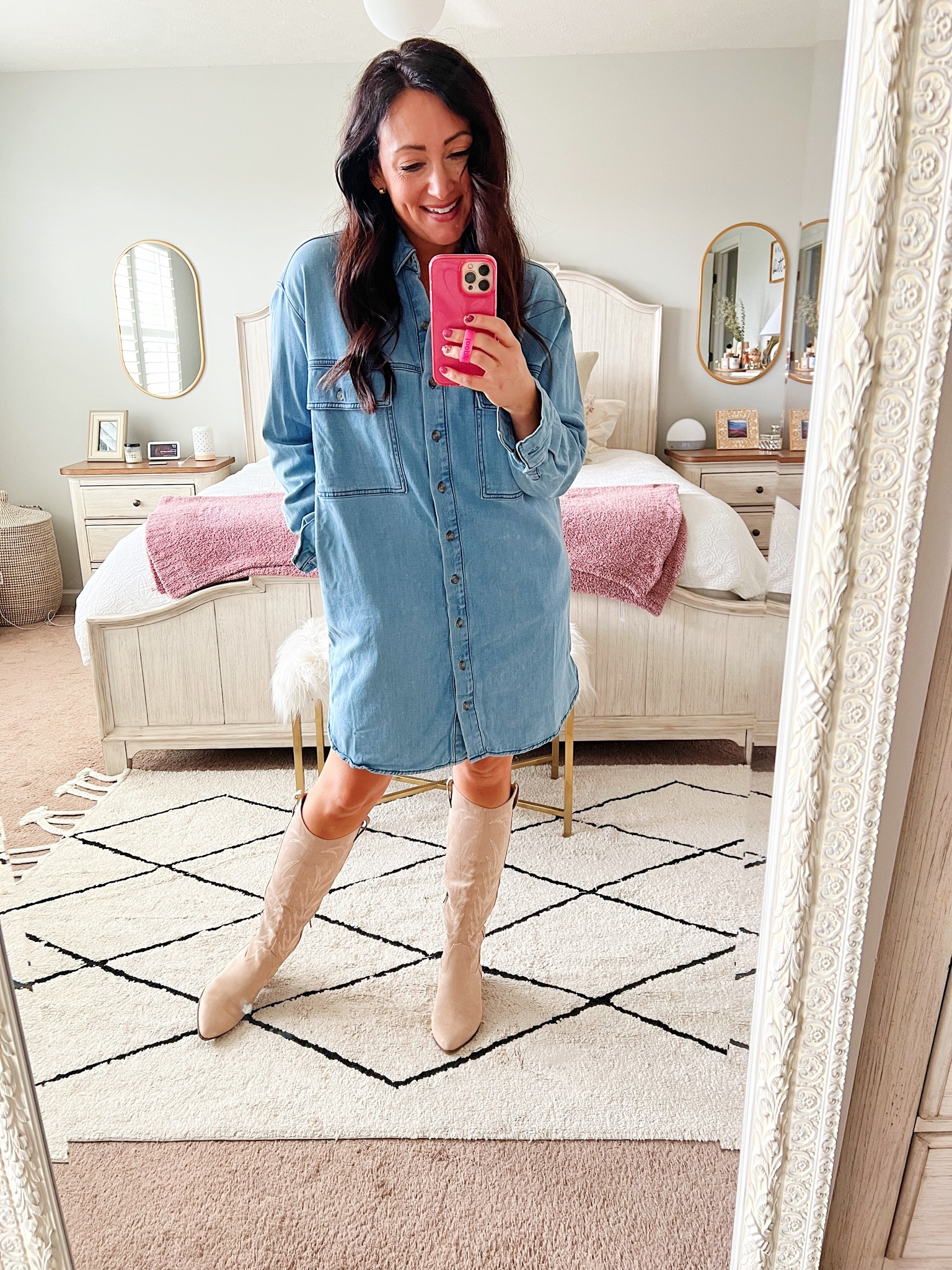 TARGET TUESDAY 🎯 
• medium dress - I sized up one & prefer this size 
• boots are true to size 