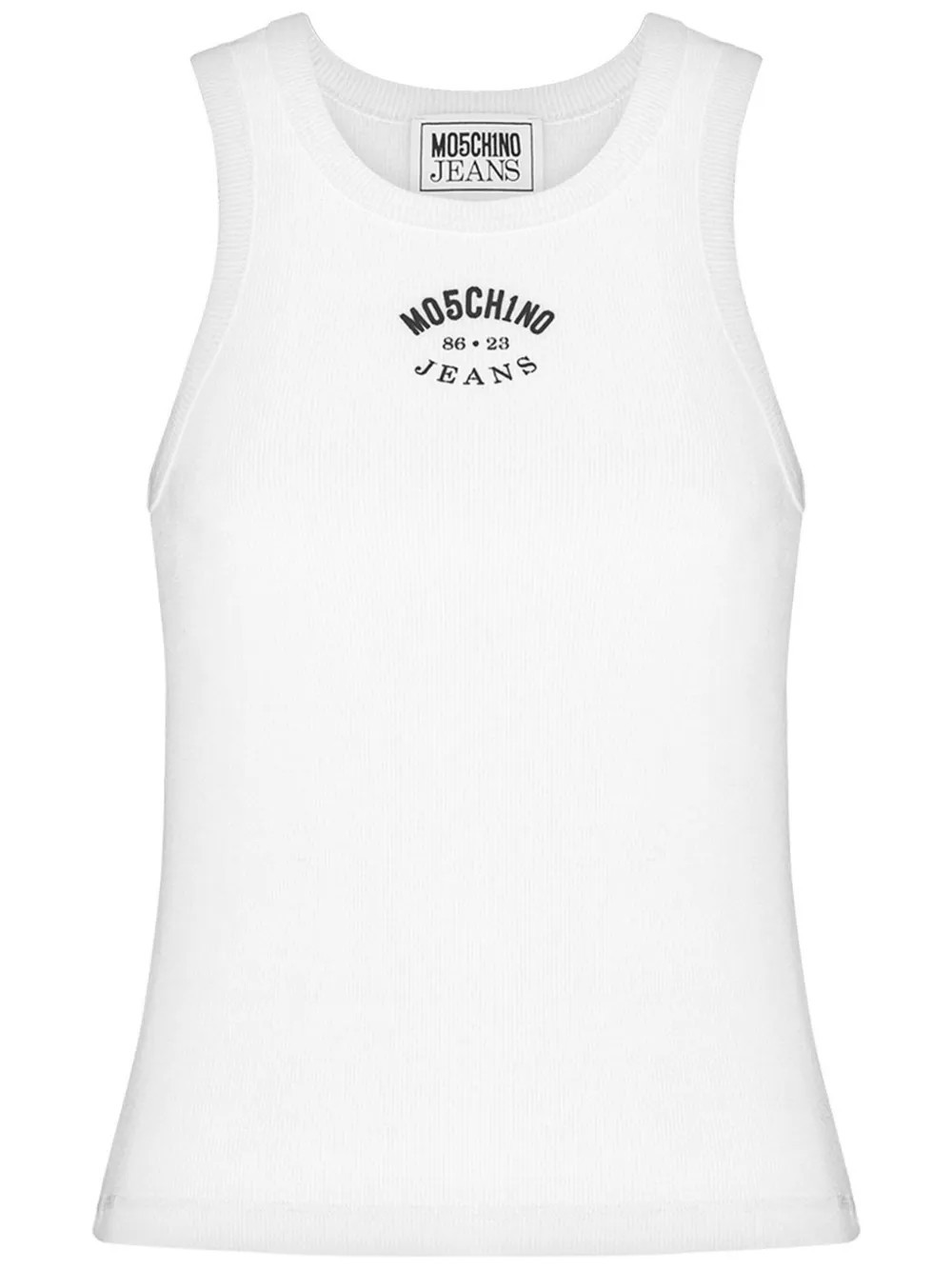 MOSCHINO JEANS printed tank top - White | Farfetch Global