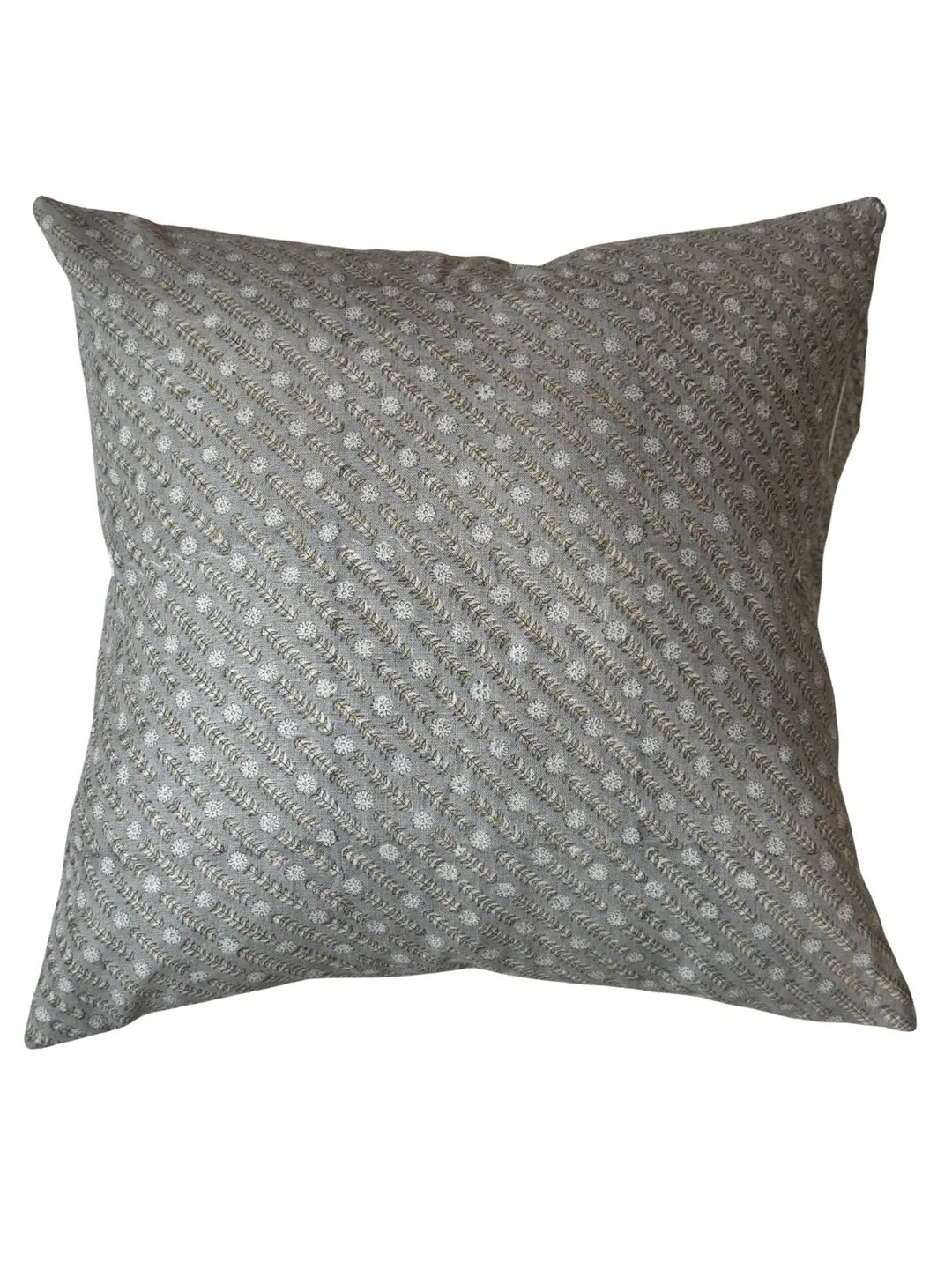 JOLIE || Floral Soft Blue Floral Hand-block Pillow Cover - Etsy | Etsy (US)