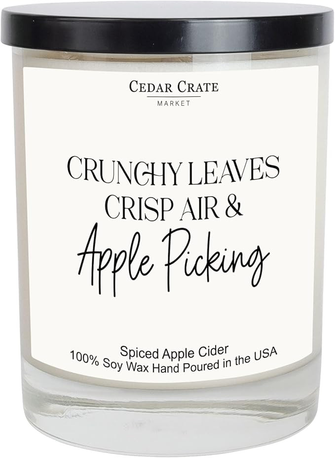 Fall Scented Candles | Crunchy Leaves, Crisp Air | Fall Candles Scent, Autumn Candles, Fall Kitch... | Amazon (US)