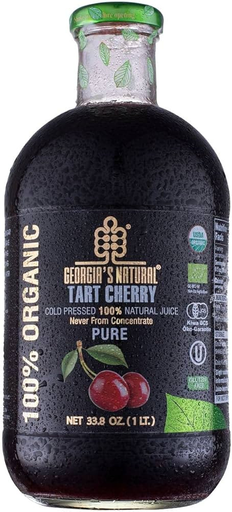 Georgia’s Natural Organic Tart Cherry Juice – All-Natural, Cold Pressed Pure Juice Rich in Vi... | Amazon (US)