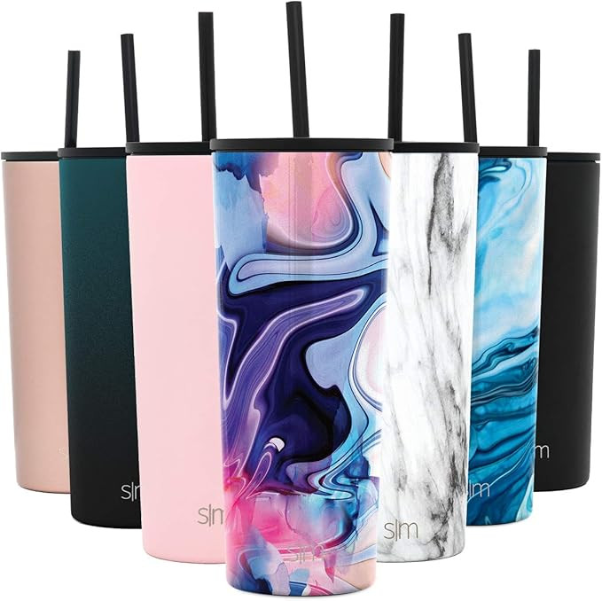 Simple Modern Insulated Tumbler with Straw Lid and Flip Lid | Travel Coffee Mug Reusable Cup | Gi... | Amazon (US)
