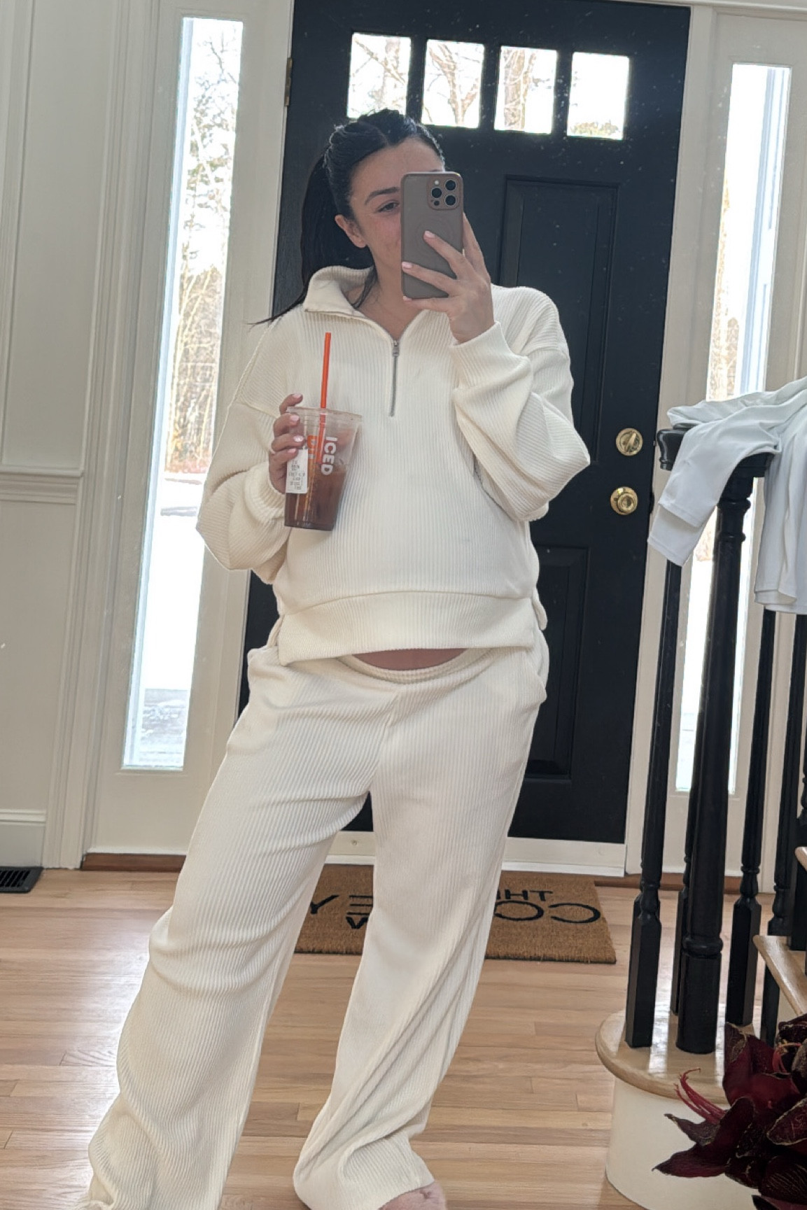 Pants: medium
Top: Small/Medium 

#LTKSeasonal #LTKSaleAlert #LTKActive