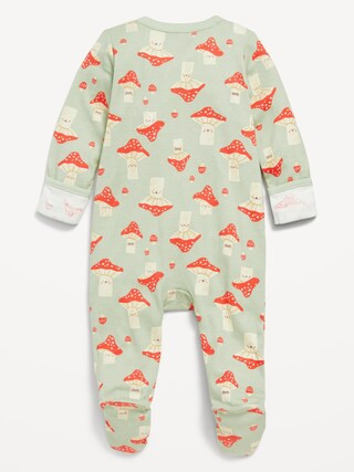 Unisex Sleep & Play 2-Way-Zip Footed One-Piece for Baby | Old Navy (US)