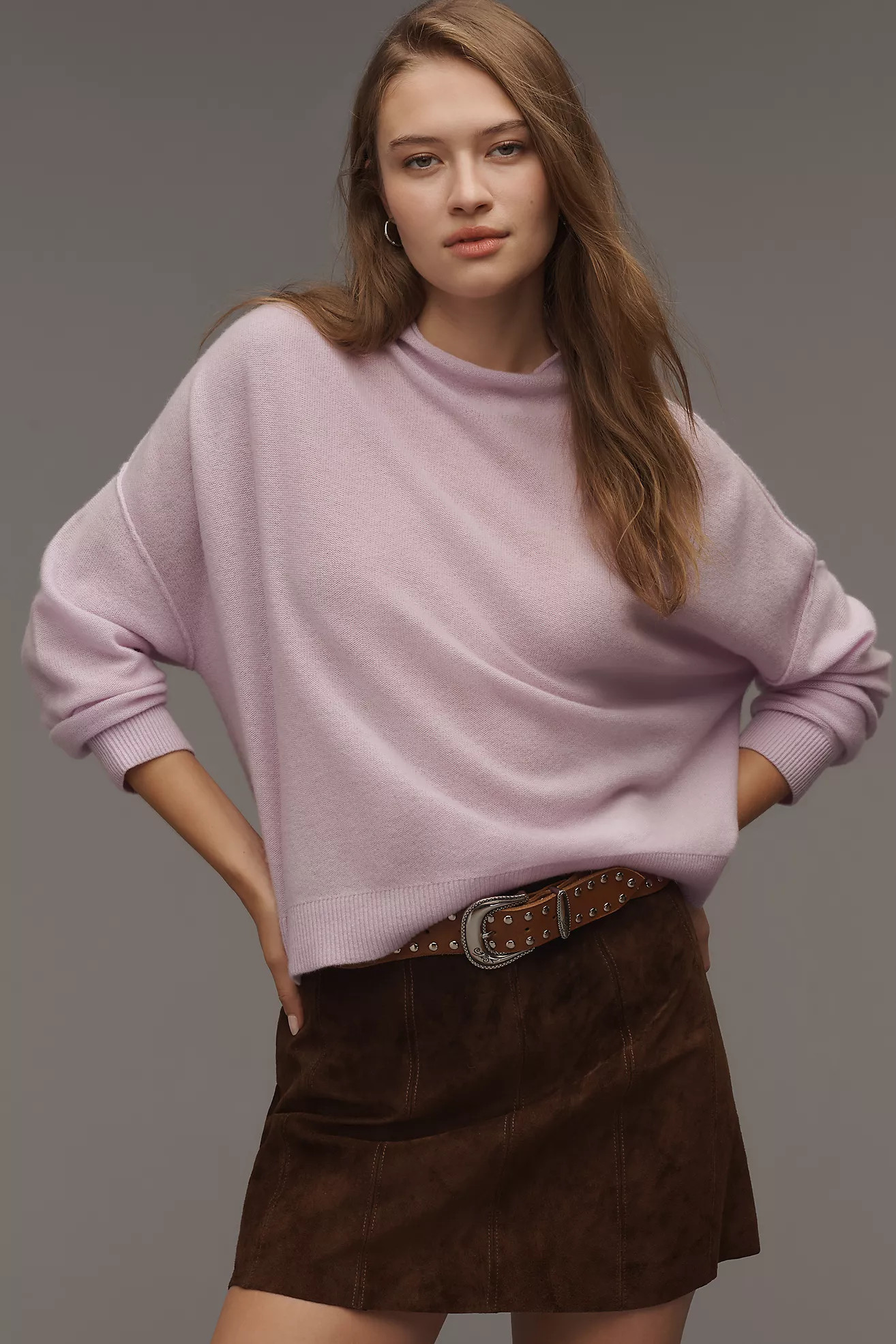 The Alani Cashmere Mock-Neck Sweater by Pilcro | Anthropologie (US)