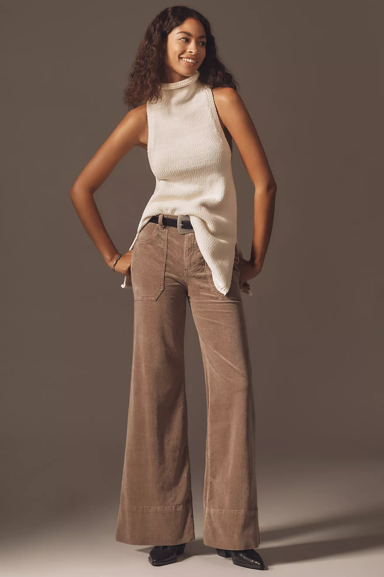 The Rylan High-Rise Flare Jeans by Pilcro: Corduroy Edition | Anthropologie (US)